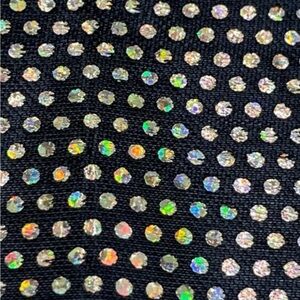 Sparkly Fabric Stretch Disco Black Rainbow Shiny Halloween Costume Apparel 3 Yds